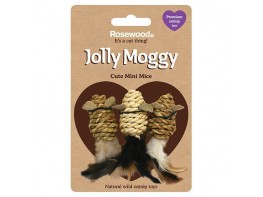 Imagen del producto Rosewood gato jolly moggy 3 mini raton sisal