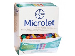 Imagen del producto MICROLET LANCETAS COLORES 200 UND  BAYER