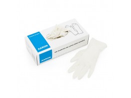 Imagen del producto Aaron Guantes latex talla pequeña 100uds