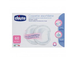 Imagen del producto Chicco discos absorb. antibacterias 60u